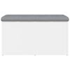 vidaXL Ławka ze schowkiem, biała, 82x42x45 cm, drewno konstrukcyjne