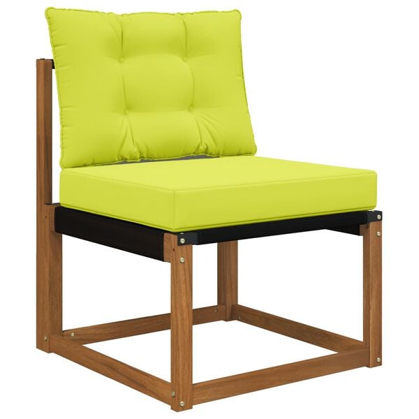 vidaXL Poduszka do sofy na zewnątrz 2 pcs Zielony Poliester