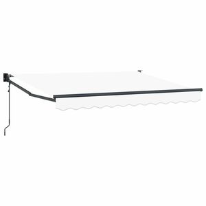 vidaXL Elektryczna Rozkładana Markiza Biały 2,5 x 2 m