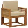 vidaXL Środkowa sofa ogrodowa Lite Drewno Akacji naturalny