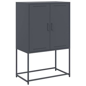 vidaXL Szafka, antracytowa, 68,5x38,5x107 cm, stal