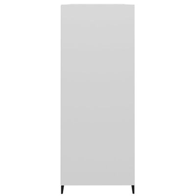 vidaXL Szafka, biała, połysk, 69,5x32,5x90 cm, materiał drewnopochodny