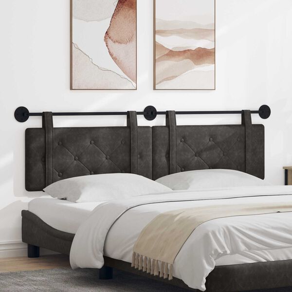 vidaXL Wisząca Głowa Czarny 190 x 55 x 5 cm Antyczny PU