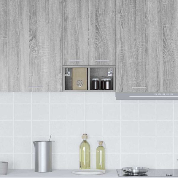 vidaXL Szafka wisząca z przechowywaniem Szary Sonoma 20 x 29,5 x 40 cm