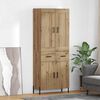 vidaXL Highboard 2 pcs Dąb rzemieślniczy Materiał drewnopochodny