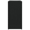 vidaXL Donica ogrodowa, czarna, 30x30x60 cm, rattan PE