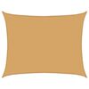 vidaXL Żagiel przeciwsłoneczny, 160 g/m&sup2;, piaskowy, 6x7 m, HDPE