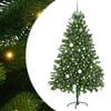 vidaXL Choinka z 300 diodami LED z podstawą Zielony 180 cm PE