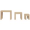 vidaXL Stoliki wsuwane pod siebie, 3 szt., dąb sonoma