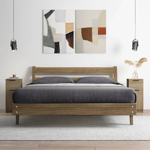 vidaXL Szafki, 2 szt, dąb sonoma, 30x30x70 cm, materiał drewnopochodny