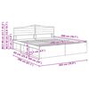 vidaXL Ramka ł&oacute;żka Sonoma 200 x 200 cm Lite drewno sosnowe