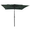 vidaXL 3-poziomowy parasol na aluminiowym słupku, zielony, 2,5x2,5 m