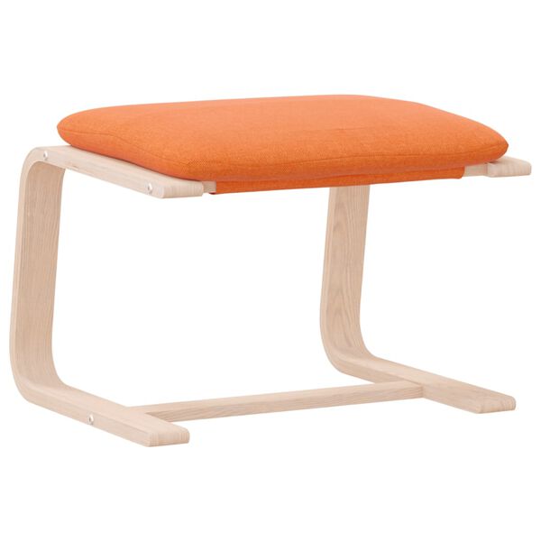 vidaXL Podnóżek, ciemnożółty, 51x41x40 cm, tapicerowany tkaniną