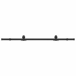 vidaXL System do montażu drzwi przesuwnych, 183 cm, stal, czarny