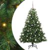 vidaXL Sztuczna choinka z 150 diodami LED Zielony 150 cm PE i PVC