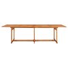 vidaXL 11-cz. zestaw mebli ogrodowych 280x90x75cm lite drewno akacjowe