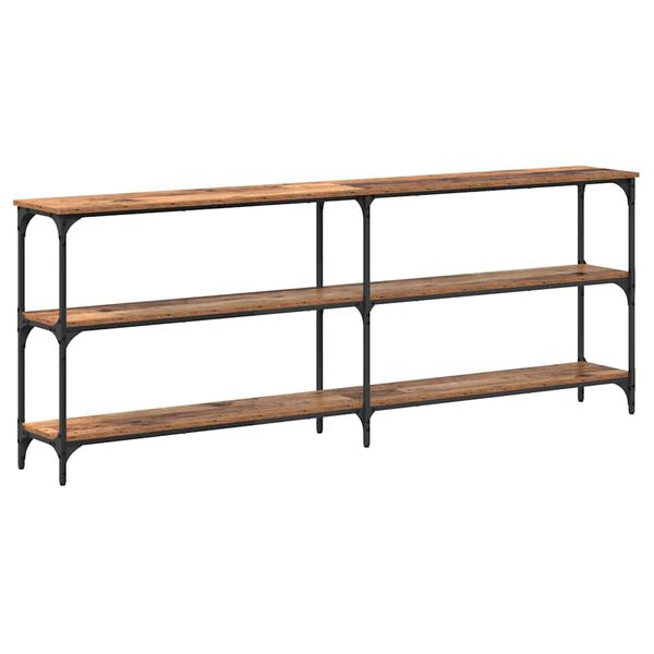 vidaXL Konsola Stare drewno 200 x 29 x 75 cm