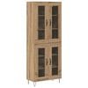 vidaXL Highboard Dąb rzemieślniczy 69,5 x 34 x 90 cm
