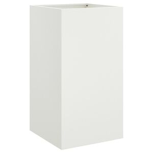 vidaXL Donica, biała, 42x38x75 cm, stal