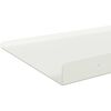 vidaXL P&oacute;łka wisząca 2 pcs Biały 100 x 18 x 2,5 cm Stal