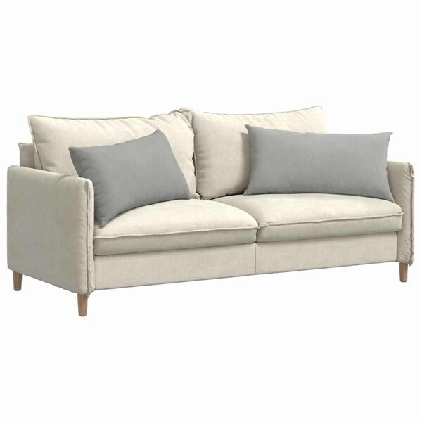 vidaXL Poduszki na sofę 2 pcs Jasnoszary 80 x 40 cm tkanina