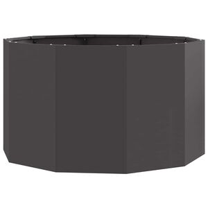 vidaXL Donica Czarny 90 x 90 x 50 cm Stal