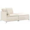 vidaXL Sofa modułowa z podn&oacute;żkiem i poduszkami Tkanina przypominająca