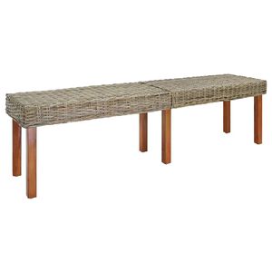 vidaXL ławka Naturalny 160 x 35 x 45 cm Drewno z mango
