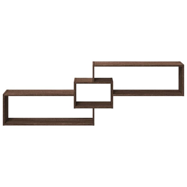 vidaXL P&oacute;łka ścienna, 158x18x53 cm, brązowy dąb