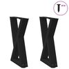 vidaXL Nogi do stolika kawowego 2 szt. Czarne 38x(42-43,3) cm Stal