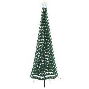vidaXL Choinka błyszcząca LED z kolcem do ziemi EKENAS 250 cm 370 LED
