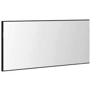 vidaXL Lustro Czarny dąb 80 x 37 cm Szkło i drewno inżynieryjne