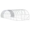 vidaXL Kurnik srebrny 800 x 300 x 200 cm Stal ocynkowana