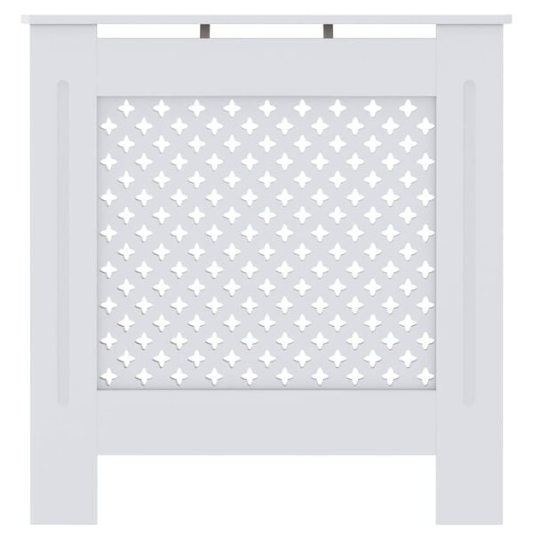 vidaXL Osłona na kaloryfer, MDF, biała, 78 cm
