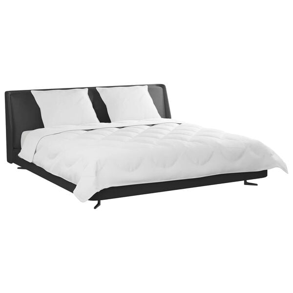 vidaXL Duvet z poduszkami z poduszką 3 pcs Biały Mikrofibra