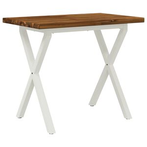 vidaXL Kwadratowy st&oacute;ł do jedzenia 90 x 55 x 75 cm Lite Drewno Akacji