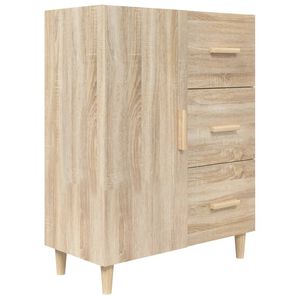 vidaXL Szafka, dąb sonoma, 69,5x34x90 cm, materiał drewnopochodny