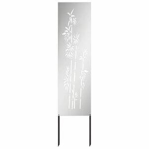 vidaXL Ekran zapewniający prywatność w ogrodzie Srebrny 32 x 140 cm