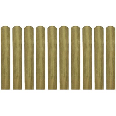 vidaXL 20 impregnowanych sztachet, drewno, 60 cm