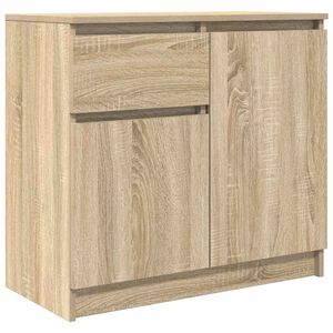 vidaXL Komoda z szufladą Dąb Sonoma 71x35x65 cm Drewno klejone