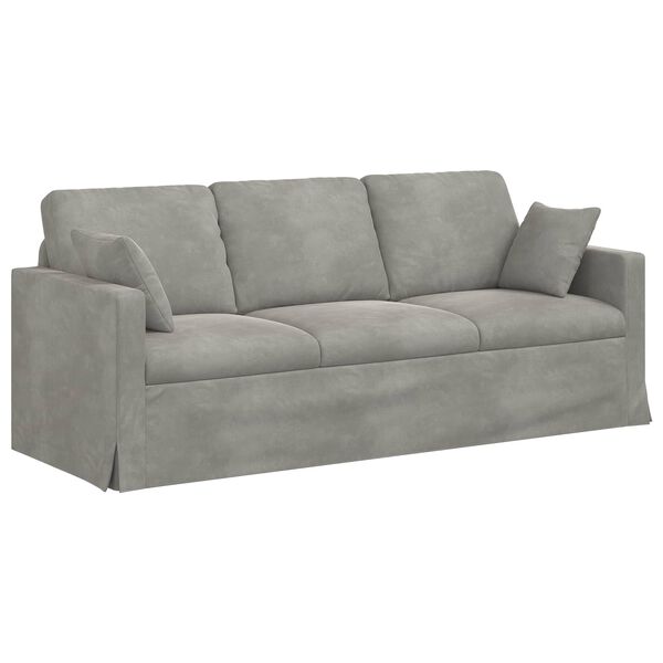 vidaXL Sofa Jasnoszary