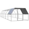 vidaXL Klatka zewnętrzna dla kurcząt, 3x12x2 m, stal galwanizowana