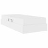 vidaXL Ł&oacute;żko z miejscem na przechowywanie i materacem 2 pcs Biały