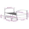 vidaXL Rama ł&oacute;żka bez materaca, 75x190 cm, lite drewno sosnowe