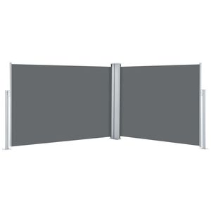 vidaXL Zwijana markiza boczna, antracytowa, 100 x 1000 cm