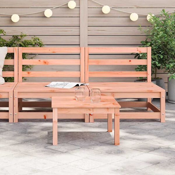 vidaXL Sofy ogrodowe bez podłokietników, 2 szt., 70x70x67 cm, daglezja