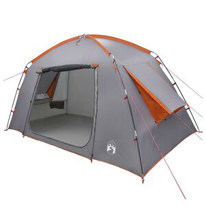 vidaXL Namiot domek Szary i pomarańczowy 300 x 210 x 156 cm Poliester