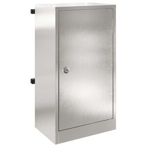 vidaXL skrzynka na listy Srebrny 30 x 20 x 55 cm Stal nierdzewna