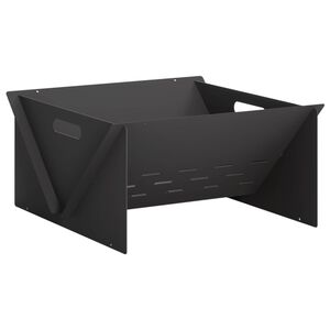vidaXL Kominek Czarny 40 x 40 x 20 cm Stal