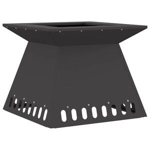 vidaXL Bowl ogniskowy Czarny 48 x 48 x 40 cm Stal kortenowska